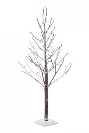 2x Albero Glad Innevato H120