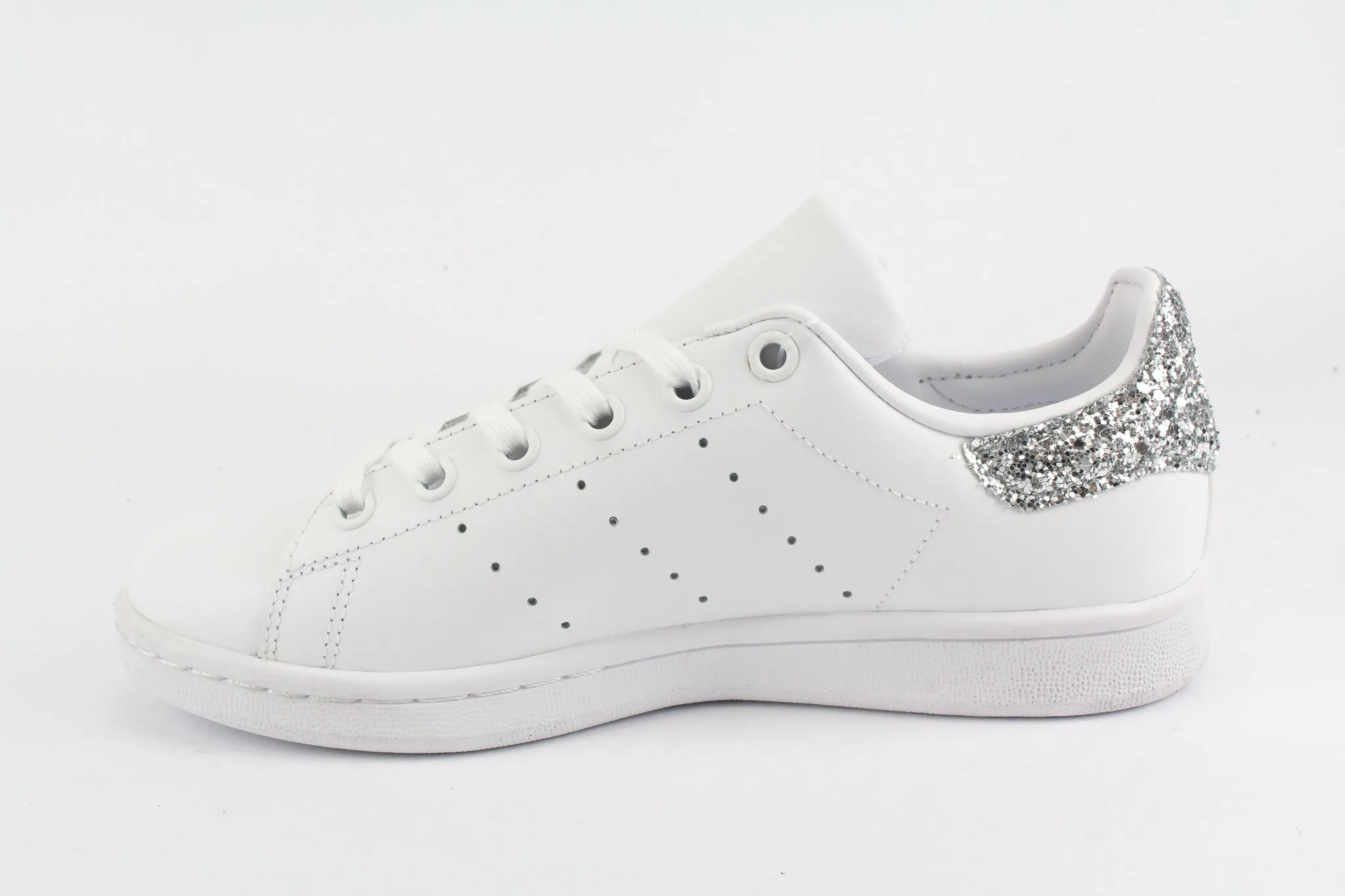 Adidas Stan Smith J Stella Silver Glitter & Strass