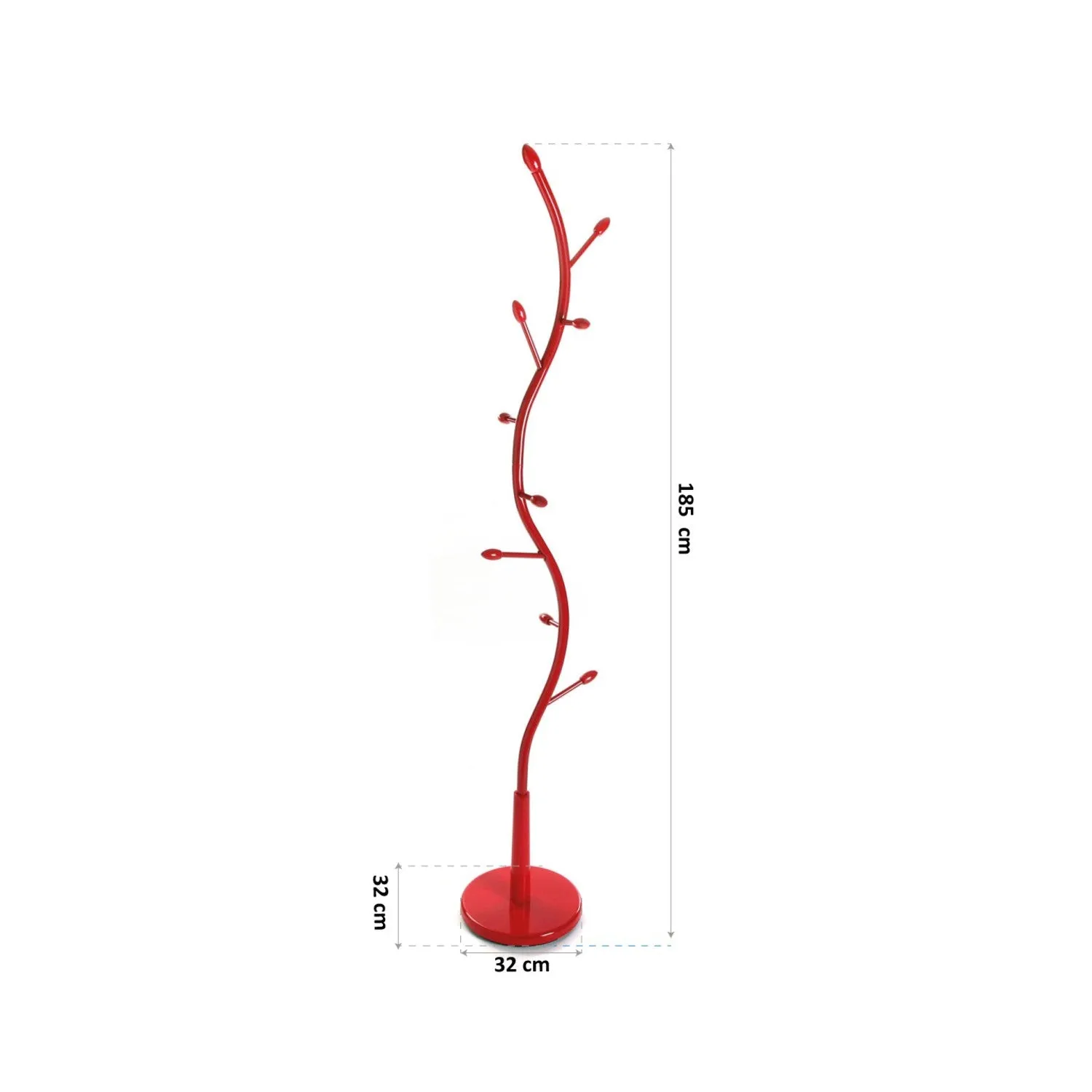 Appendiabiti Con 9 Ganci Antracite 185cm