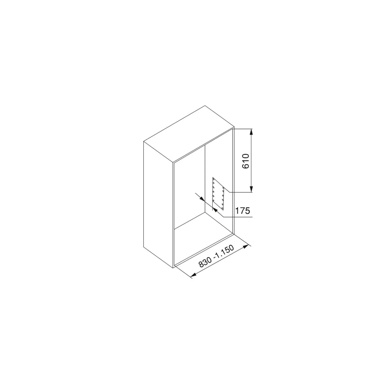 Appendiabiti Saliscendi Per Armadio In Acciaio 83-115x84cm Nero