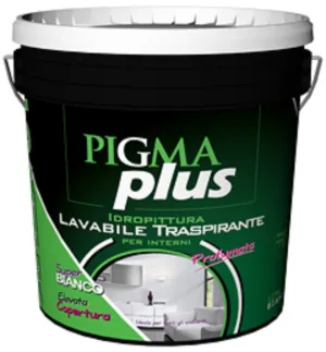 Area 51 - Pigma Plus bianco lt.14 traspirante lavabile per interni