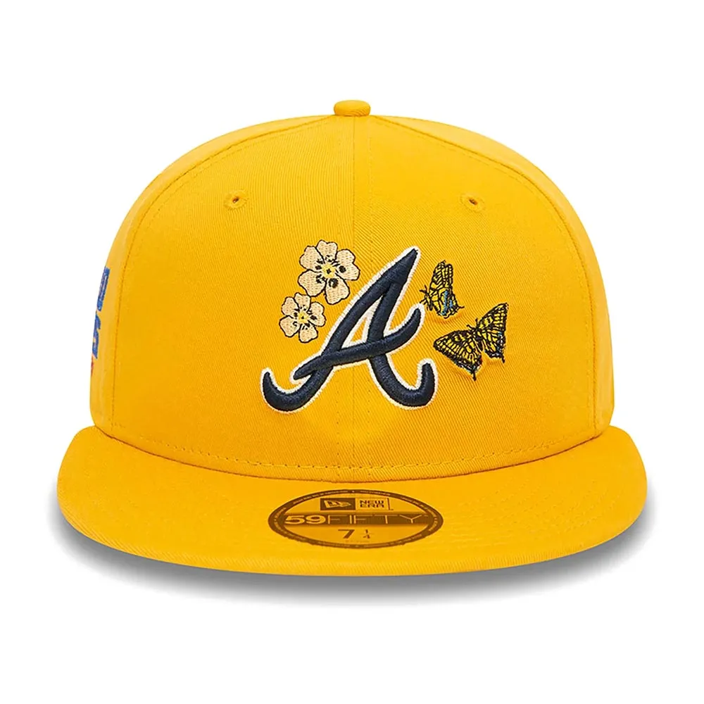 ATLANTA BRAVES MLB ICON YELLOW 59FIFTY CAP