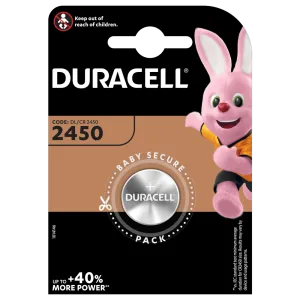 BATTERIA A BOTTONE AL LITIO DA 3V 1PZ DURACELL CR2450