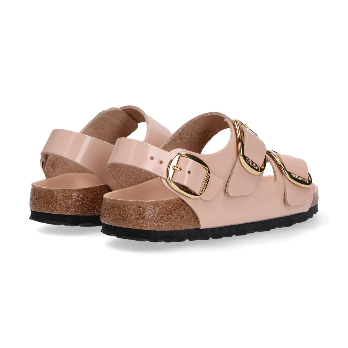 Birkenstock Milano pelle rosa nude lucida