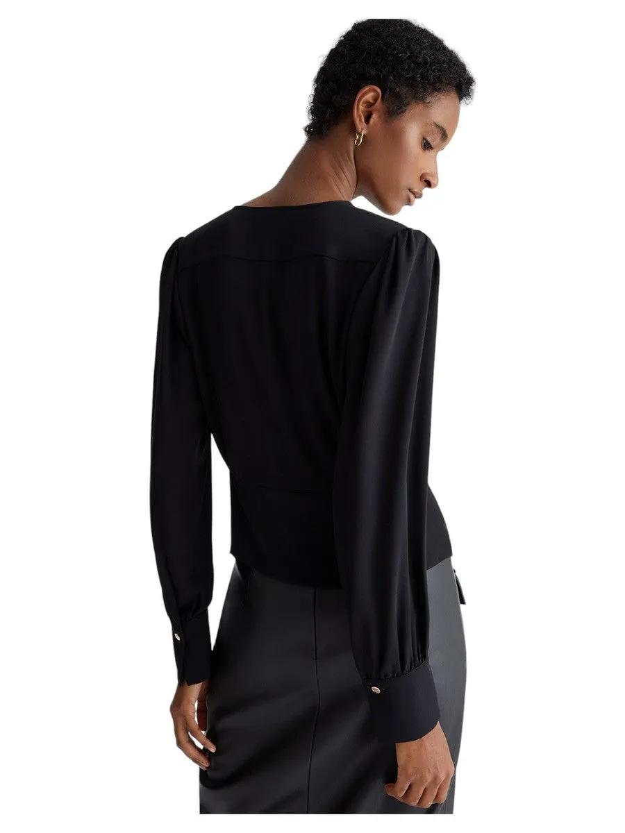 Blusa Elegante in Georgette con Scollo a V