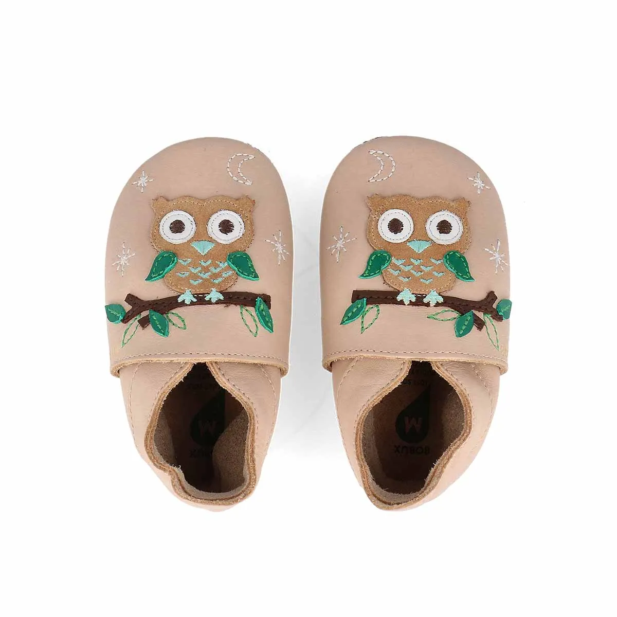 Bobux - Soft Sole Night Owl Beige