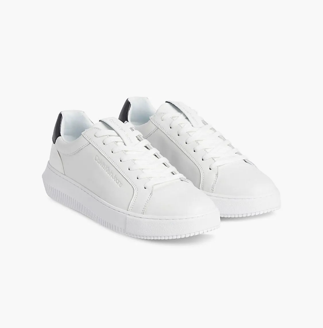 Calvin Klein Chunky Cupsole Bianco Retro Nero