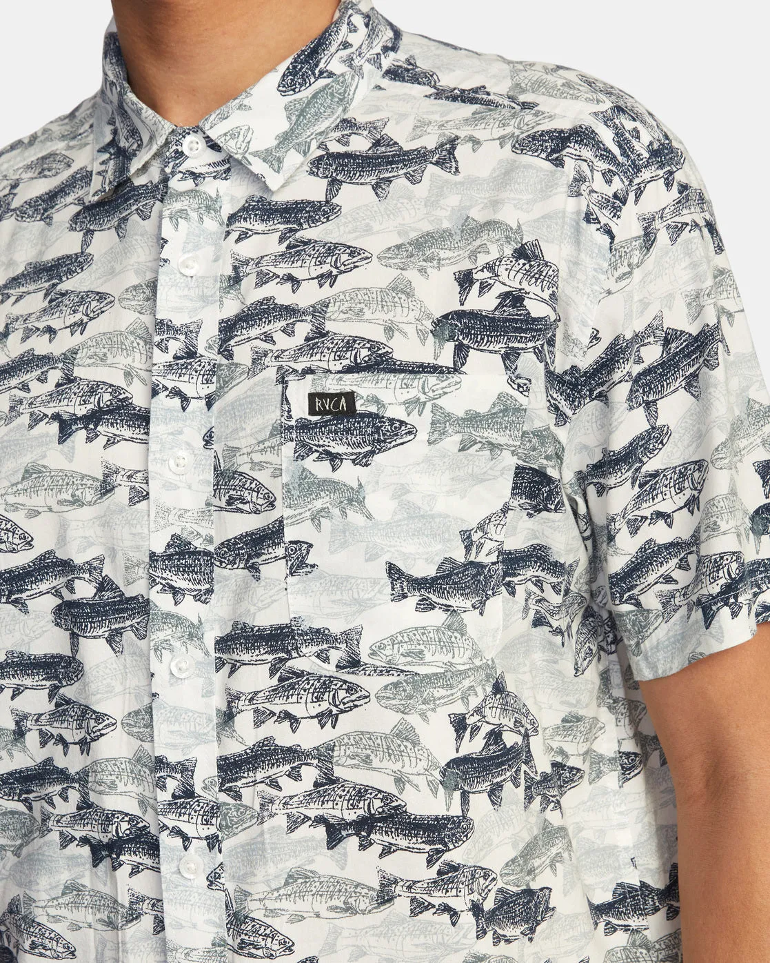 Camicia Rvca Horton Fish Camo SS