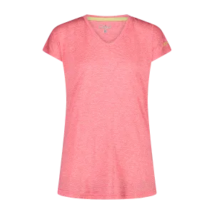 CMP T-shirt in light scollo V melange da trekking Donna