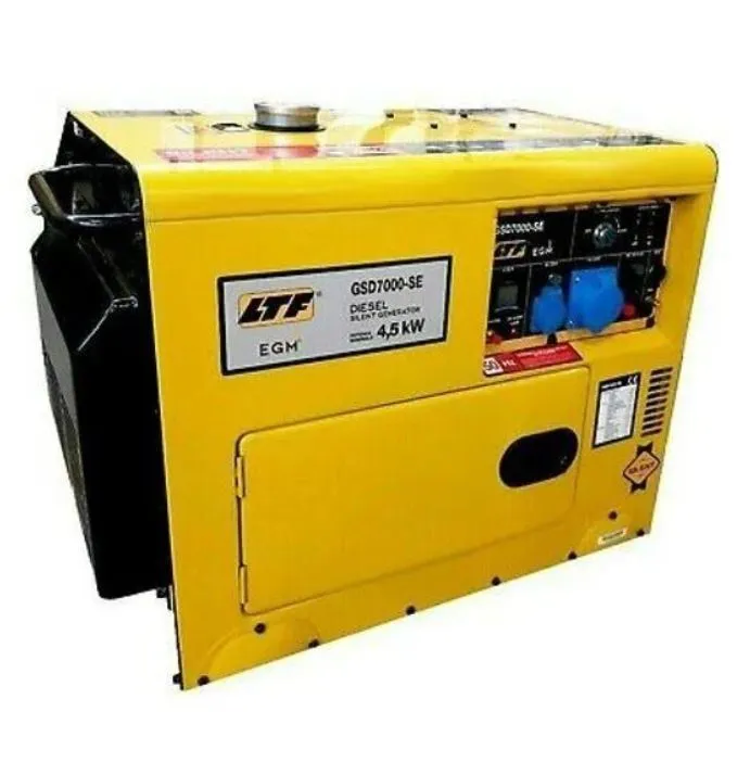 Generatore di corrente carrellato 5kW monofase 16A/230V 32A/230V Diesel LTF GSD7000-SE