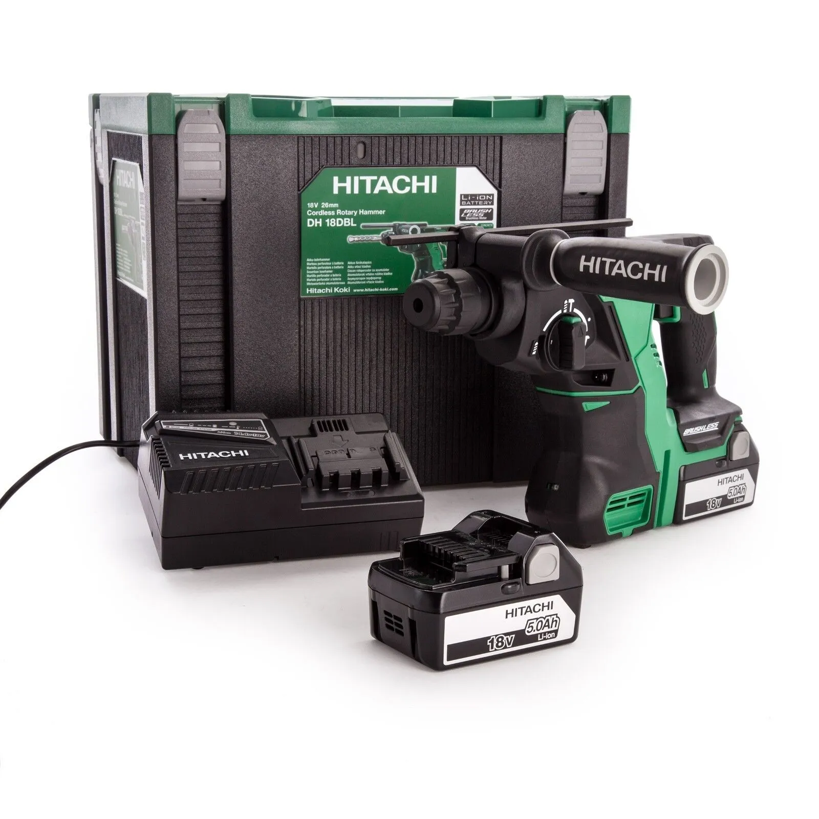 Hikoki - Tassellatore DH18DBL, 18V con 2 batterie 5 Ah, Brushless