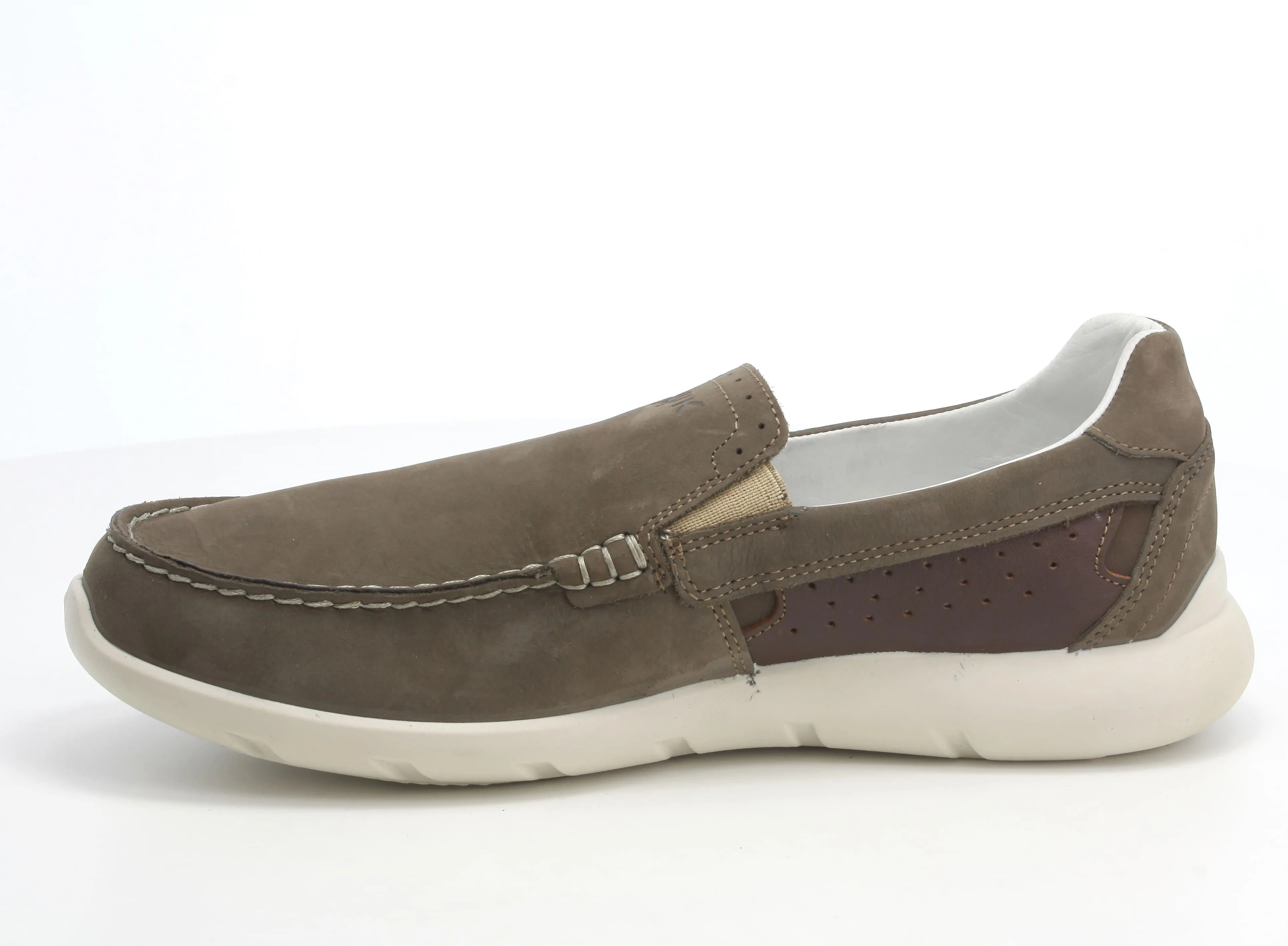 Melluso uomo scarpe estive slip-on in nabuk