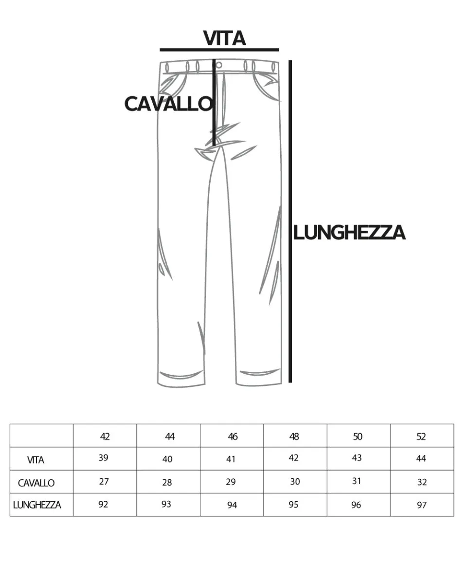 Pantaloni Uomo Tasca America Abbottonatura Allungata Classico Viscosa Fibbia Casual Bianco GIOSAL-P5625A