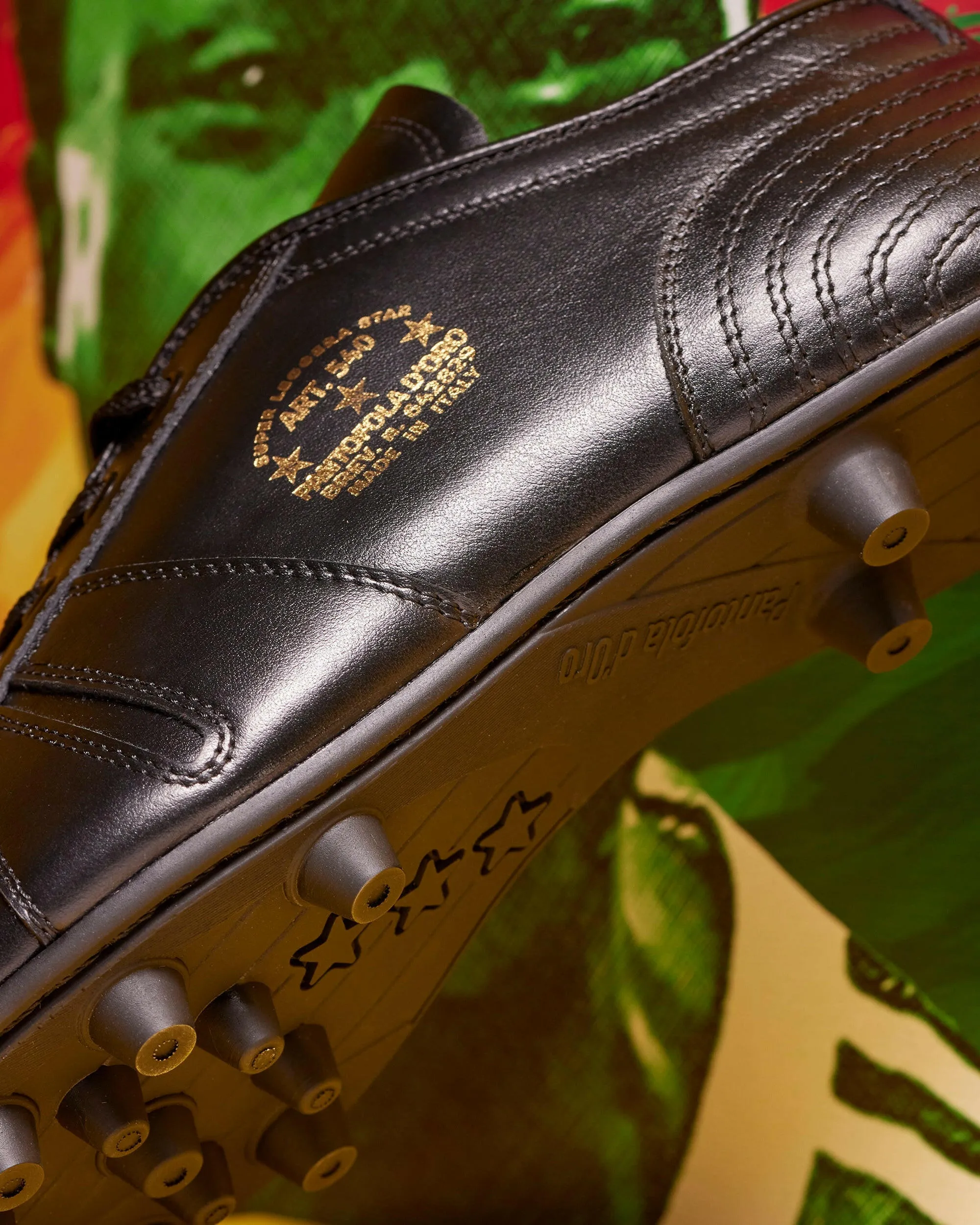 Scarpe da calcio Lazzarini Indomitable in pelle nera limited edition