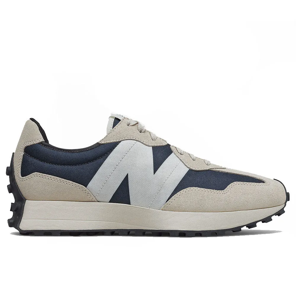 Scarpe Uomo NEW BALANCE Sneakers 327 in Suede e Mesh colore Outerspace con Light Grey