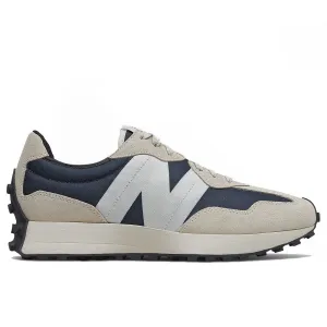 Scarpe Uomo NEW BALANCE Sneakers 327 in Suede e Mesh colore Outerspace con Light Grey