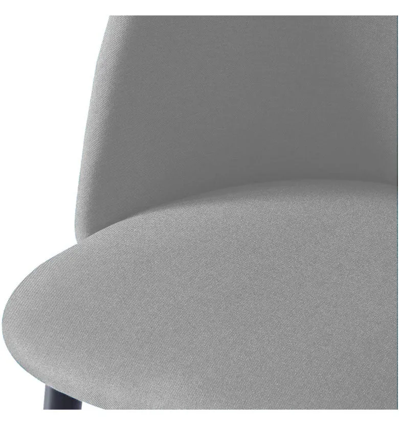 Sedia in tessuto grigio - LOLA - box | 4pz