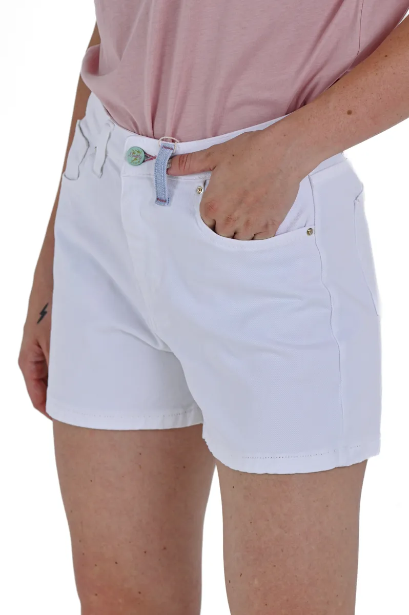 Shorts donna vita media Quizia Bianco SS24